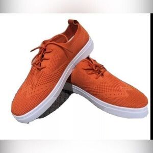 NIB Vlado Men’s Orange White Casual Sneaker Shoe - Size 8.5